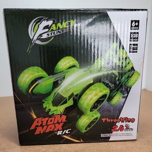 New in Box Fancy R/C Stunt Atom Max RC Green 2.4 GHZ - Three King